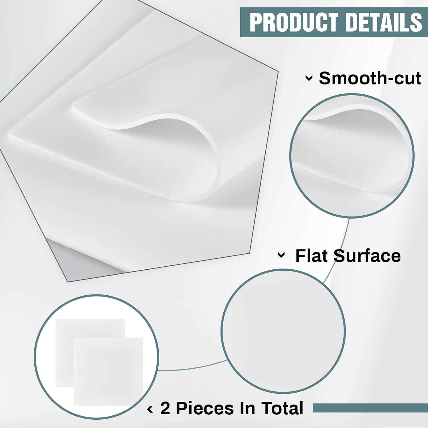 Tấm cao su silicon 12 x 12 inch, Tấm cao su trắng 1/8 inch, Vật liệu đệm cao su chịu nhiệt chịu nhiệt nặng - Nhà cung cấp Paidu